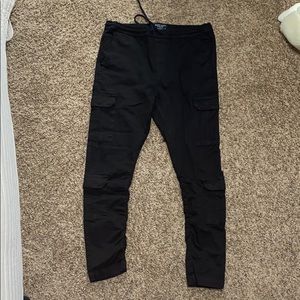 Black cargo pants